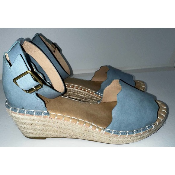 Catherine Malandrino Light Blue Espadrille Sandals‎ size 8.5 - Picture 2 of 6